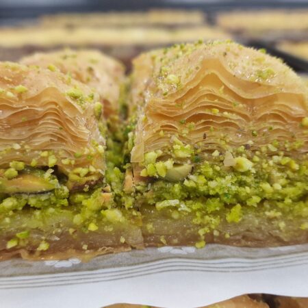 Baklawa de pistacho y almendras