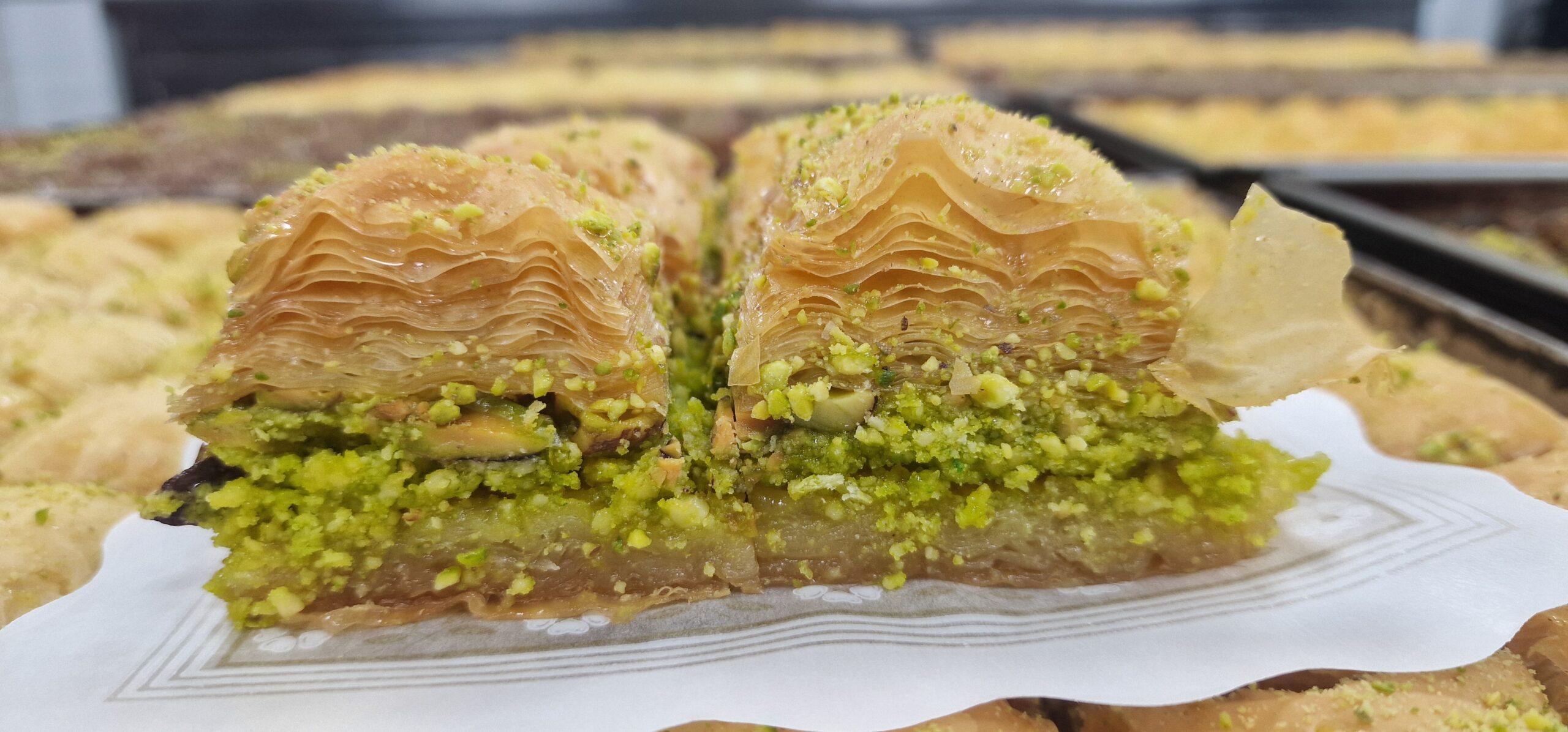 Baklawa de pistacho y almendras